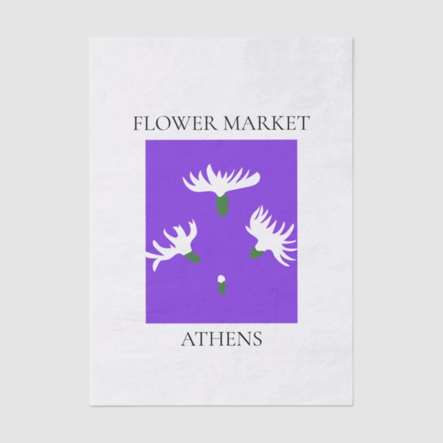 Papel De Seda Flower Market - Athens (Anverso)