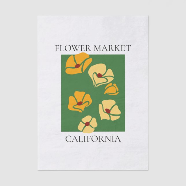 Papel De Seda Flower Market - California (Anverso)