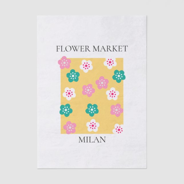 Papel De Seda Flower Market - Milan (Anverso)