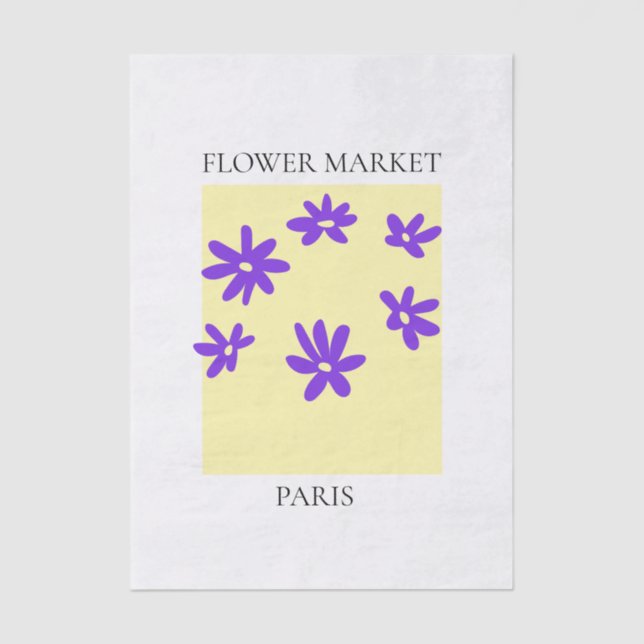 Papel De Seda Flower Market - Paris (Anverso)