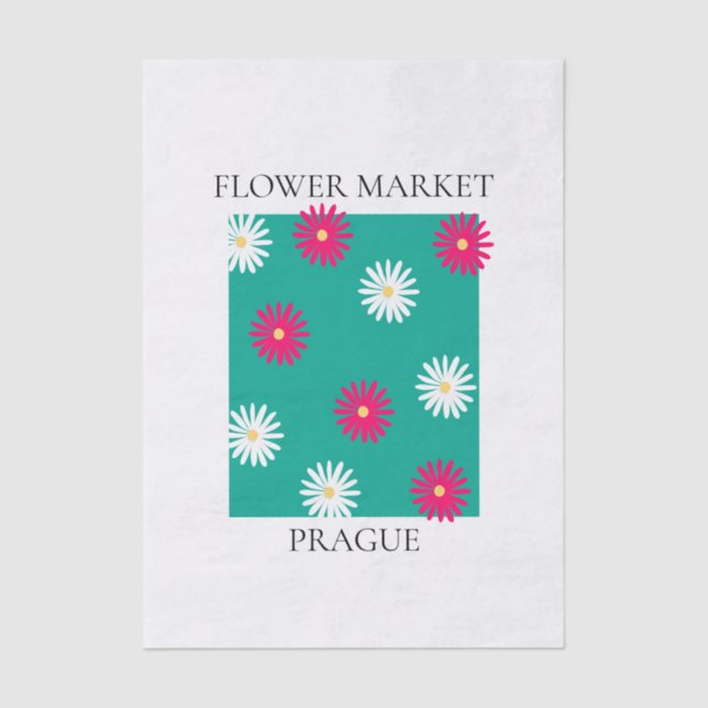 Papel De Seda Flower Market - Prague (Anverso)