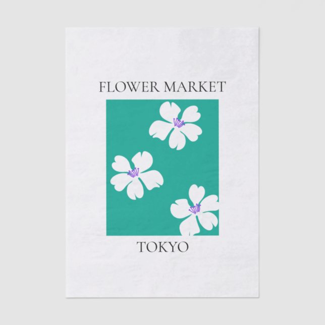Papel De Seda Flower Market - Tokyo (Anverso)