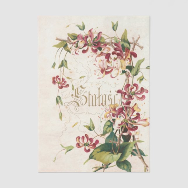 Papel De Seda Flowers and Poems Pl. 8 by Maksymilian Fajans  (Anverso)