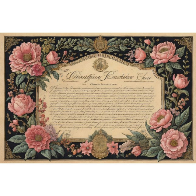 Papel De Seda Flowers poems & postcard decoupage tissue paper (Subido por el creador)