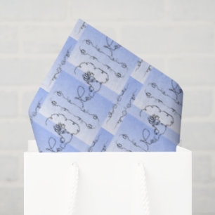 Papel de seda Flowing Beauty Periwinkle