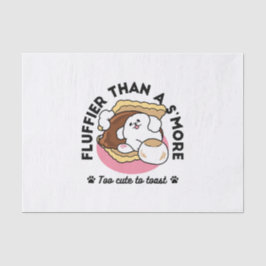 Papel De Seda Fluffier Tha S’more - Perro y bollo de postre