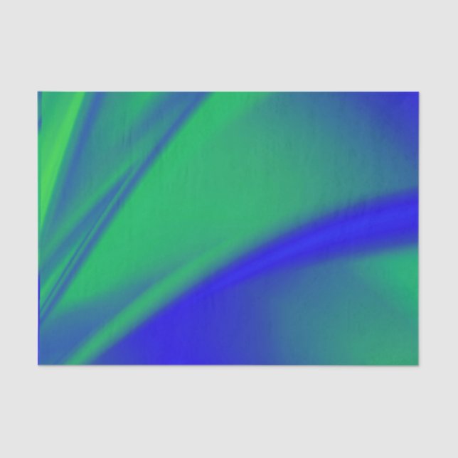 Papel De Seda Flush azul y verde (Anverso)