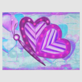 Papel De Seda Flutterbys Valentines Arte Popular TODOS LOS TAMAÑ