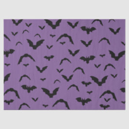 Papel De Seda Flying Bats on Purple Tissue Paper