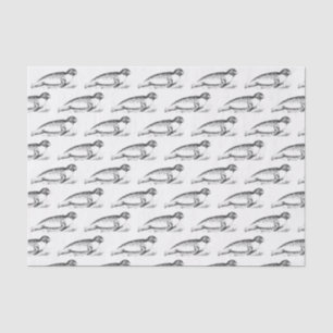 Papel De Seda Foca leopardo estilizada vintage