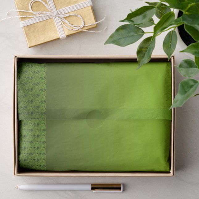 Papel De Seda Foliage verde (Regalo )
