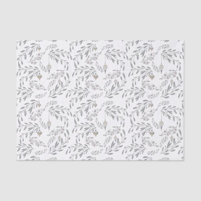 Papel De Seda Foliage y Berries navidades (Anverso)