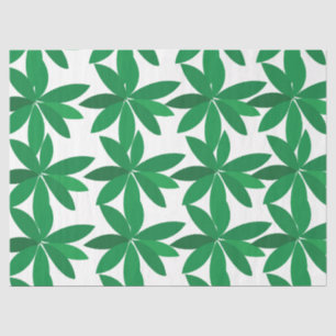 Papel De Seda Follaje de Hojas Verdes