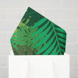 Papel De Seda Follaje exuberante de la selva tropical