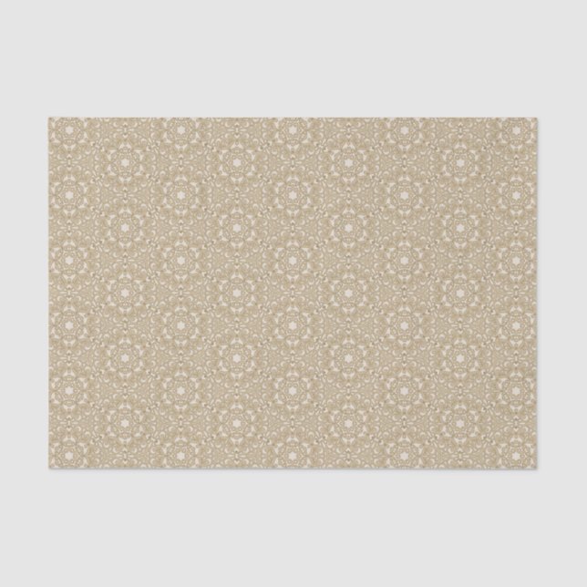 Papel De Seda Fondo adornado floral (Anverso)