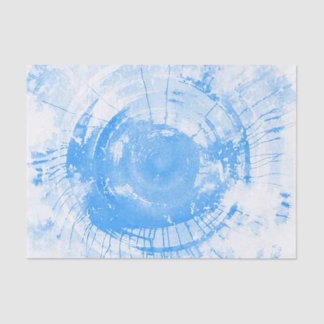 Papel De Seda Fondo azul abstracto de la acuarela, textura (Anverso)