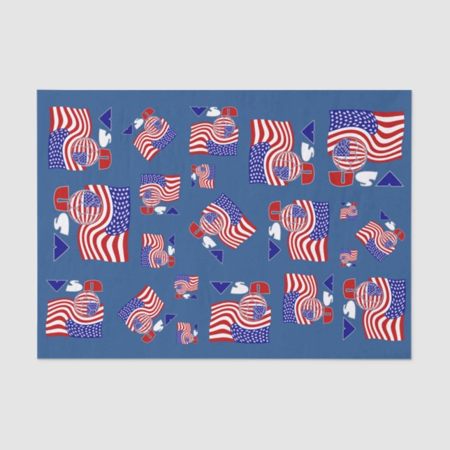 Papel De Seda Fondo azul de la pelota de fútbol de la bandera de (Anverso)