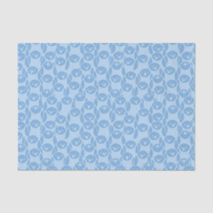 Papel De Seda Fondo azul del modelo de los pingüinos