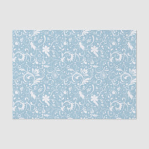 Papel De Seda Fondo azul Personalizado de las damasquinadas flor