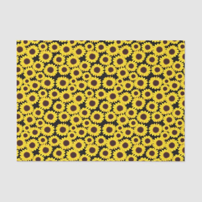 Papel De Seda Fondo con girasoles (Anverso)