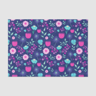 Papel De Seda Fondo con patrón floral lindo