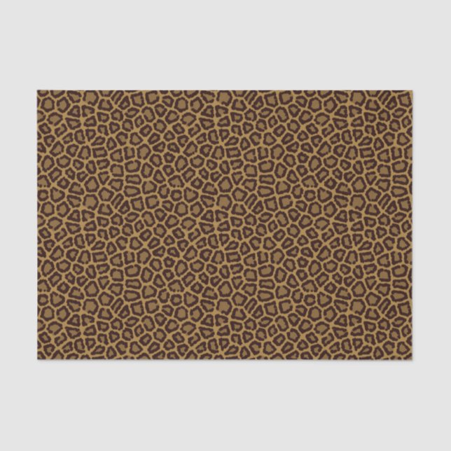 Papel De Seda Fondo de azulejos con piel de leopardo (Anverso)