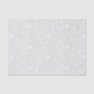 Papel De Seda Fondo de copo de nieve plateado