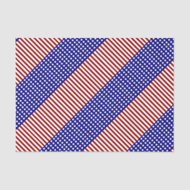 Papel De Seda Fondo de estrellas y barras (Anverso)