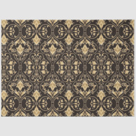 Papel De Seda Fondo de la deformación del diseño negro dorado