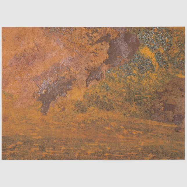 Papel De Seda Fondo de la descomposición de la capa de hierro ru (Anverso)