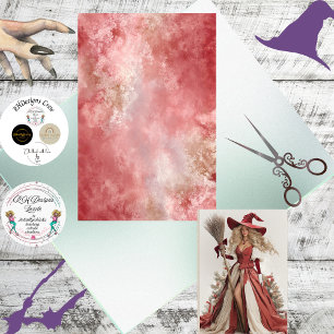 Papel De Seda Fondo decoupage coincidente con bruja de Navidad