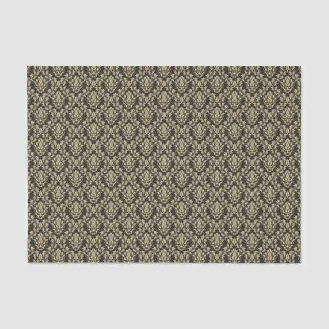 Papel De Seda Fondo del damasco (Anverso)