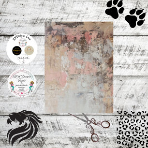 Papel De Seda Fondo Falso Abstracto Decoupage Coincide con Leopa