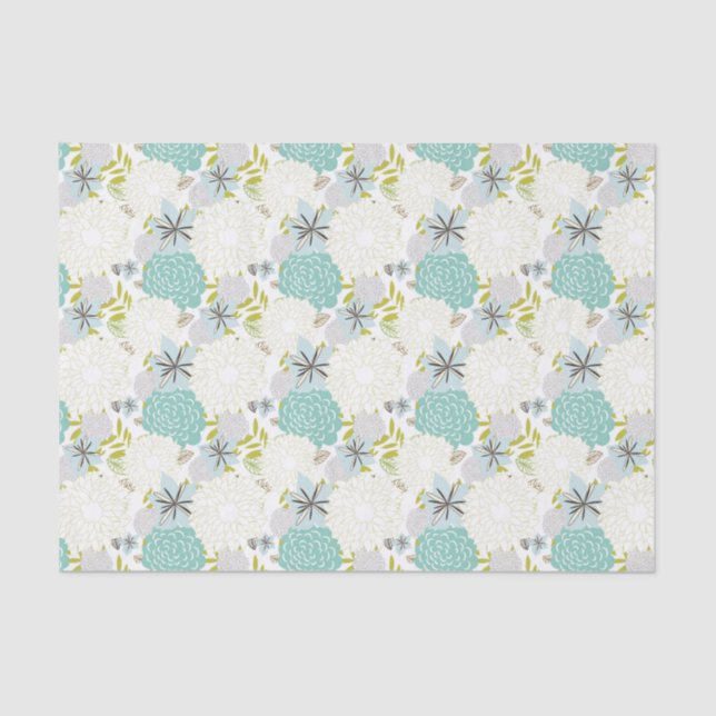 Papel De Seda Fondo floral (Anverso)