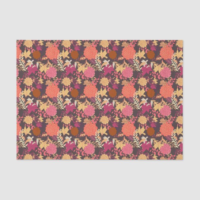 Papel De Seda Fondo floral 2 (Anverso)