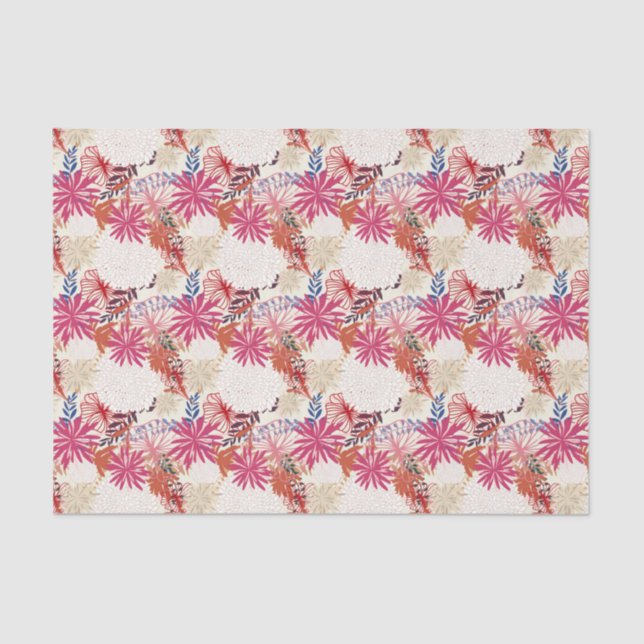 Papel De Seda Fondo floral 3 (Anverso)