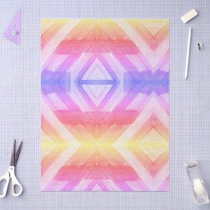 Papel De Seda Fondo geométrico abstracto de acuarela para envolv