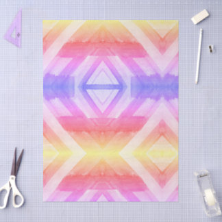 Papel De Seda Fondo geométrico abstracto de acuarela para envolv