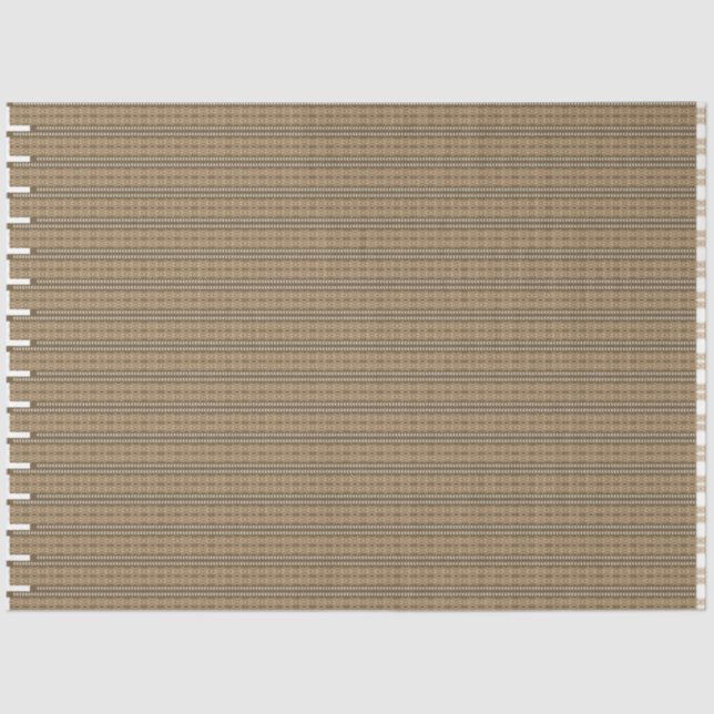 Papel De Seda fondo rayado marrón y beige (Anverso)