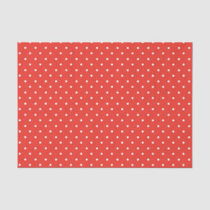 Papel De Seda Fondo rojo sin costuras patrón de lunares