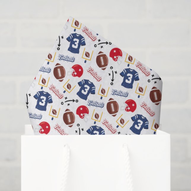 Papel De Seda Football Tissue Paper (Bolsa de regalo)