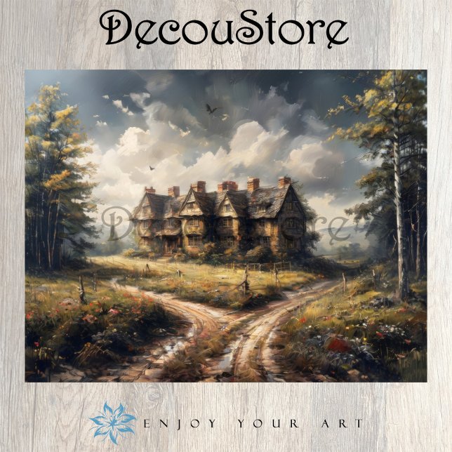 Papel De Seda Forgotten Manor Decoupage (Subido por el creador)