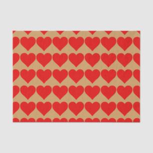 Papel De Seda Forma de corazón rojo Amor Clásico Minimalismo sim