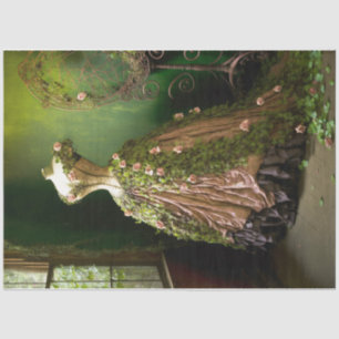 Papel De Seda Forma de vestir rosa