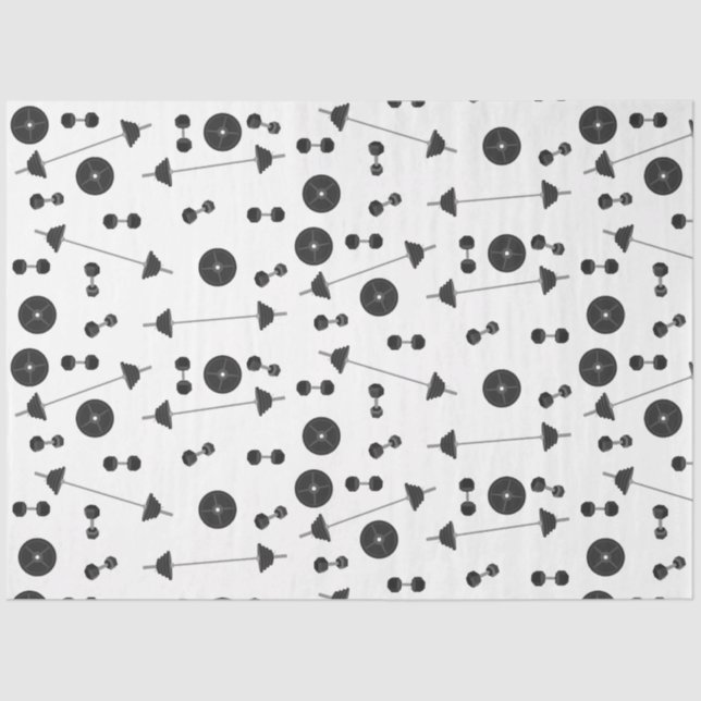 Papel De Seda Formación de peso Fitness Dumbbell Bodybuilding (Anverso)