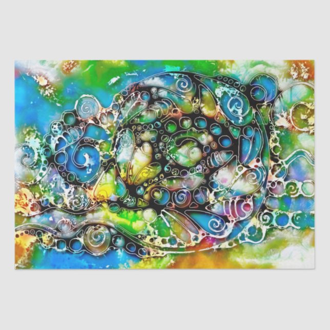 Papel De Seda Formas De Vida - Art. 7 Neurográfico (Anverso)