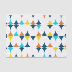 Papel De Seda Formas geométricas coloridas, modernas, frescas,