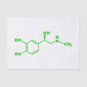 Papel De Seda Fórmula Química Molecular Adrenalina