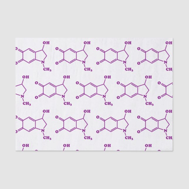 Papel De Seda Fórmula química molecular de Adrenocromo (Anverso)