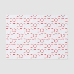 Papel De Seda Fórmula química molecular de la dopamina